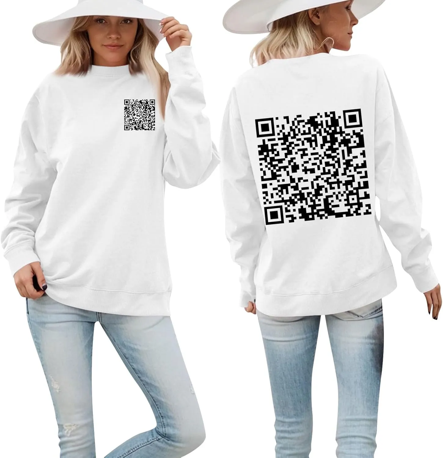 Funny Fu Qr Code Hoodies For Men And Women Stylish Fuck You Qr Code Sweatshirts Unisex Hoodies Hidden Message Clothe