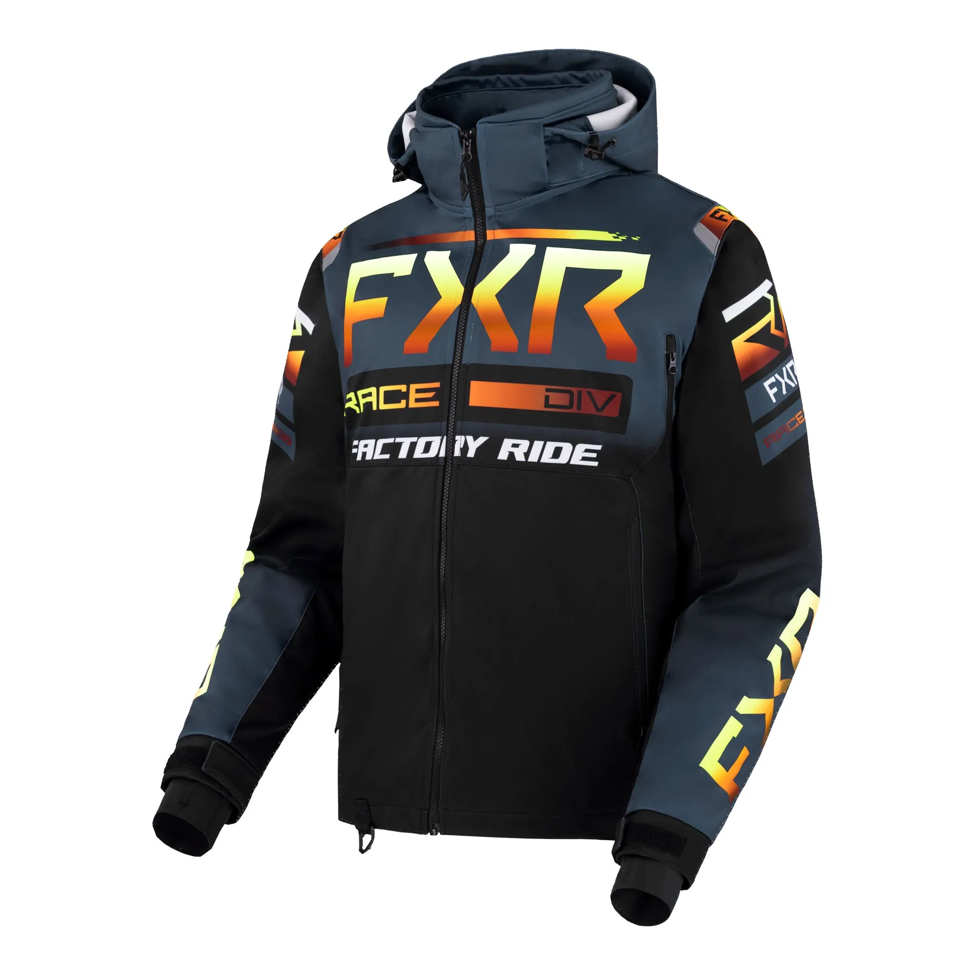 FXR RRX Snowmobile Jacket Dark Steel/Inferno Blue