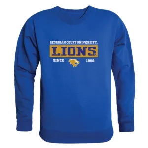 Georgian Court University Lions Established Fleece Crewneck Pullover Sweatshirt