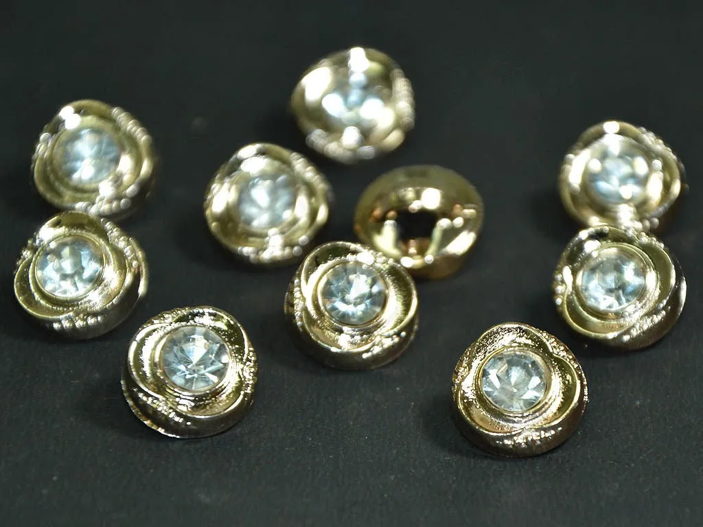 Golden Designer 3 Circular Acrylic Buttons