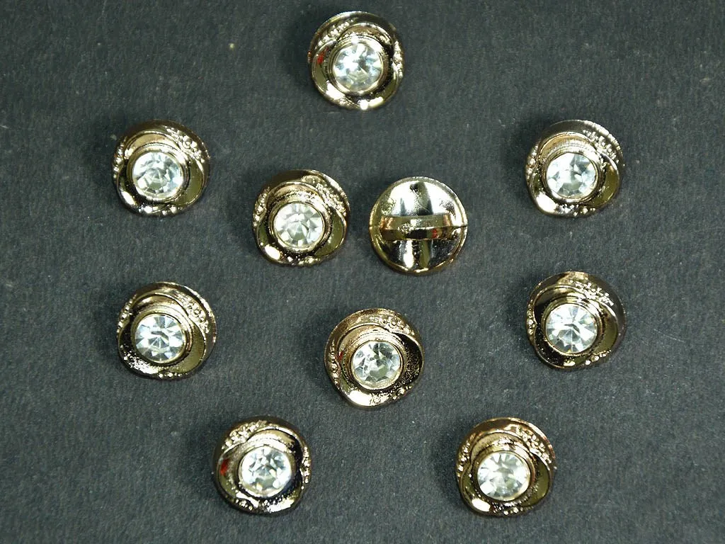 Golden Designer 3 Circular Acrylic Buttons
