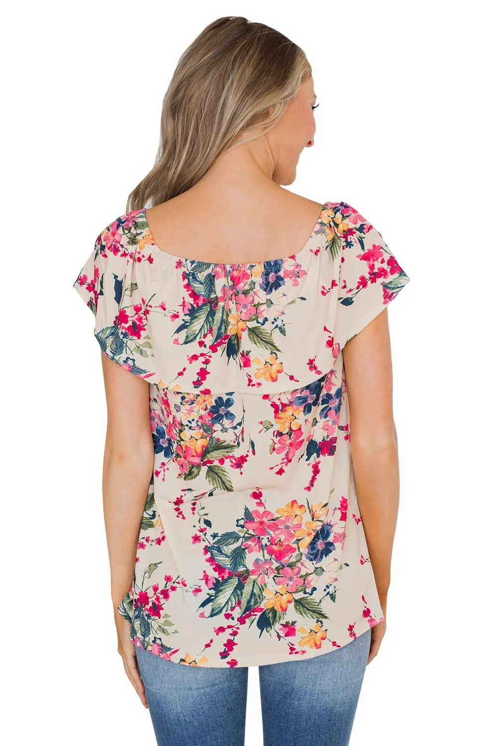 Grow with Me Off The Shoulder Floral Top