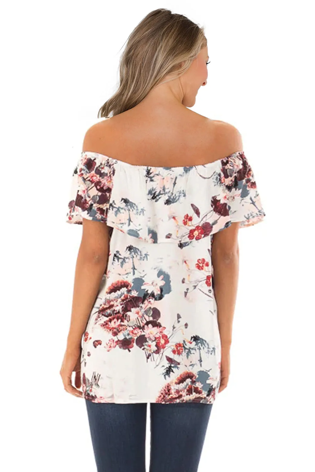 Grow with Me Off The Shoulder Floral Top