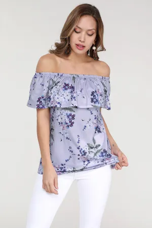 Grow with Me Off The Shoulder Floral Top