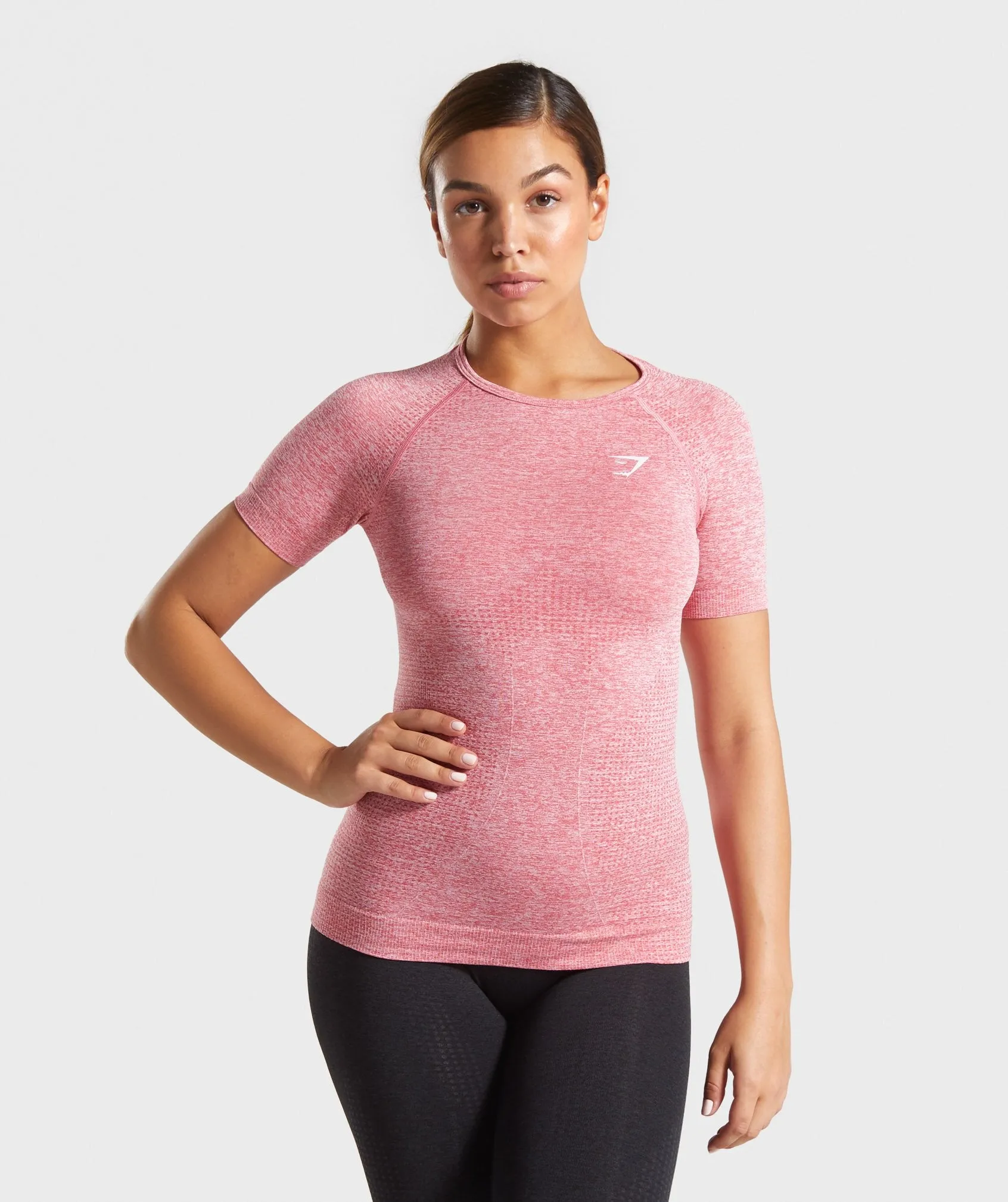 Gymshark Vital Seamless T-Shirt - Pink Marl