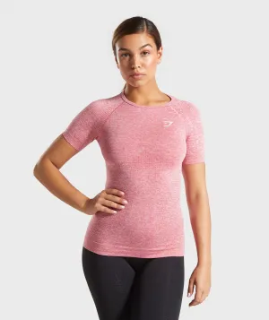 Gymshark Vital Seamless T-Shirt - Pink Marl