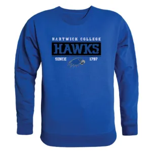 Hartwick College Hawks Established Fleece Crewneck Pullover Sweatshirt