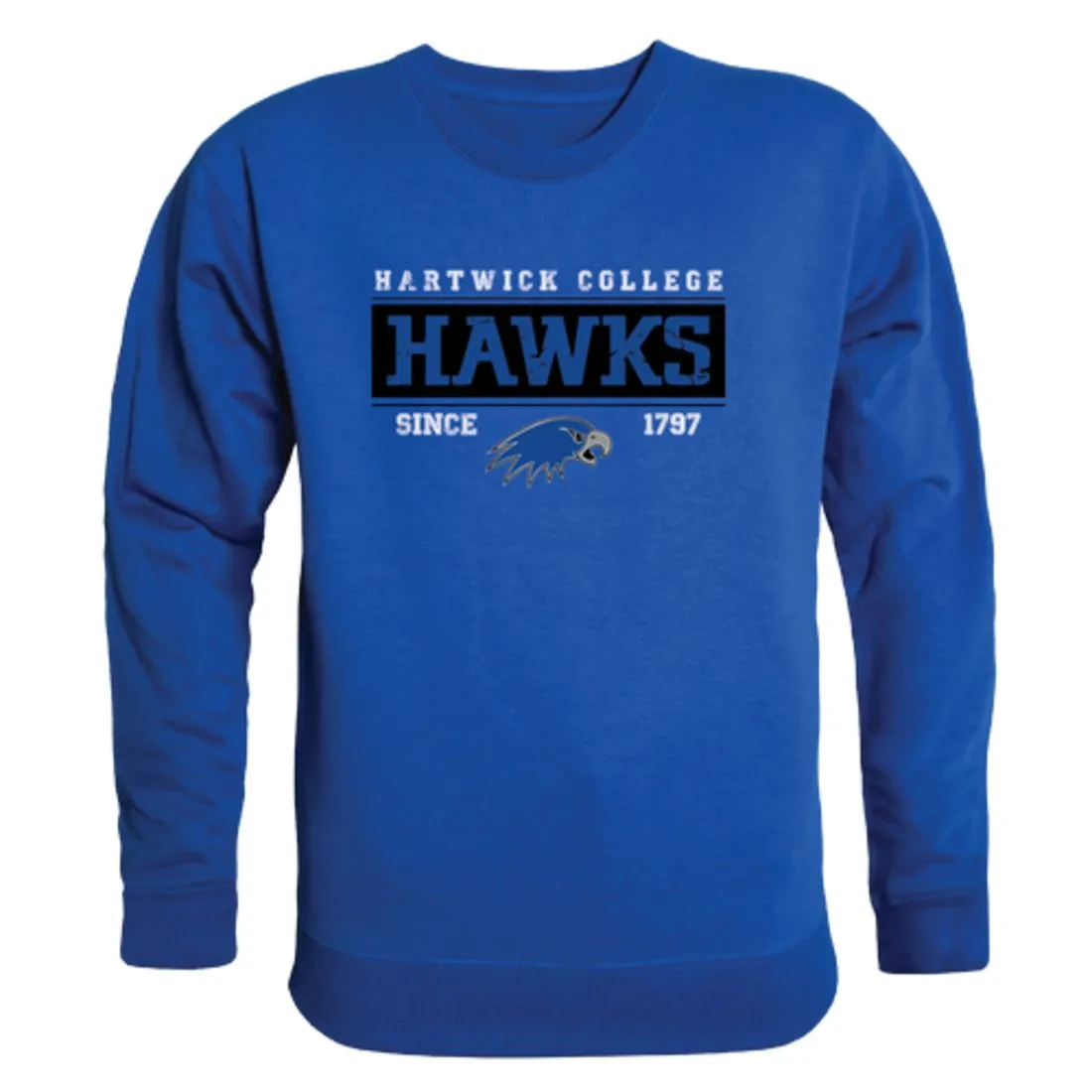Hartwick College Hawks Established Fleece Crewneck Pullover Sweatshirt