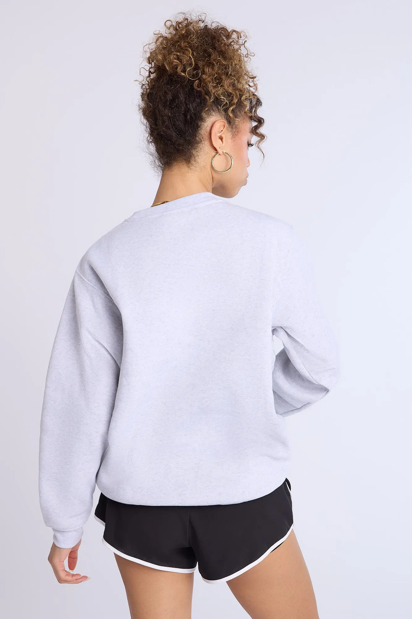 Hello Kitty Graphic Crew Neck Oversized Sweatshirt