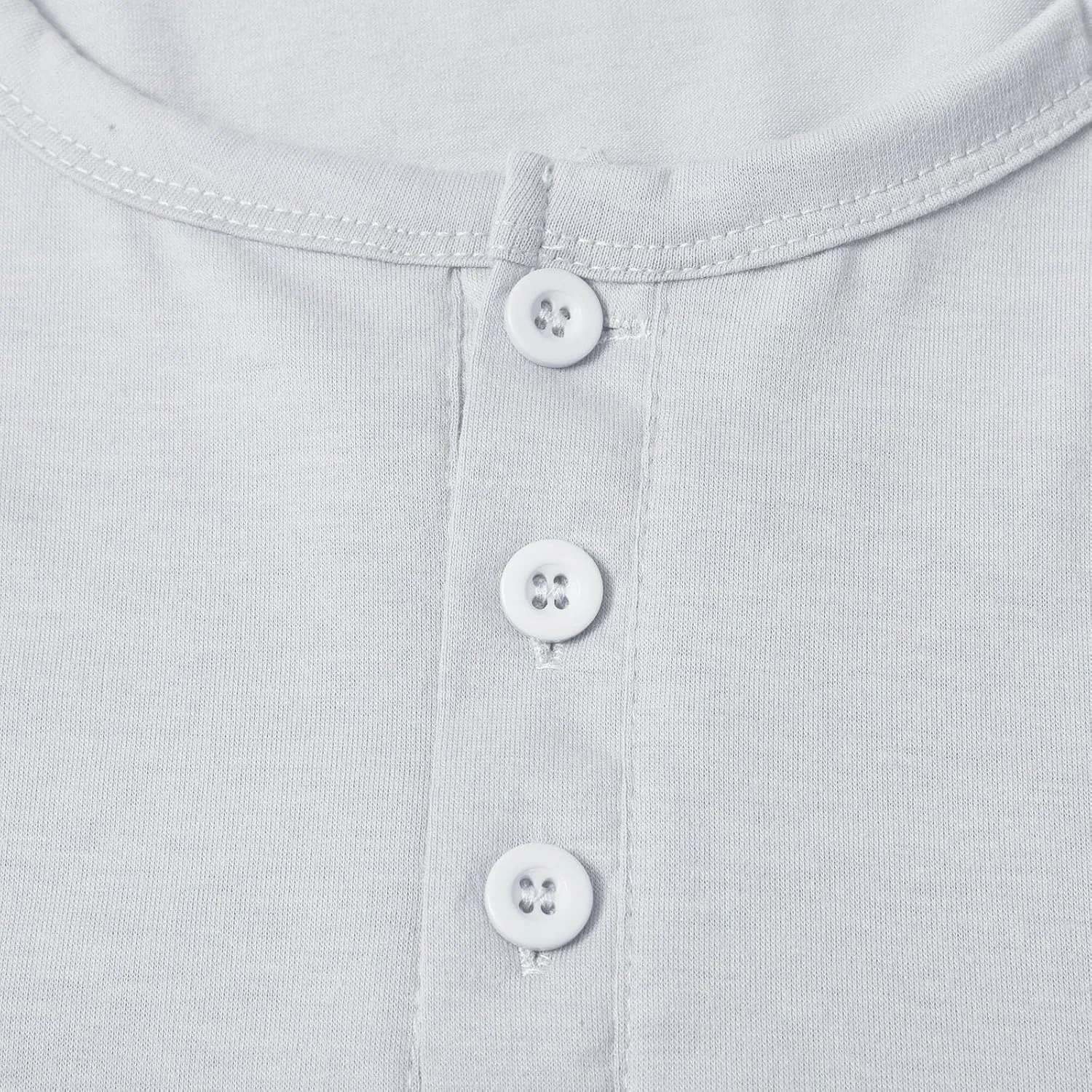 Henley Shirts for Men Casual Golf Polo Shirt with Pocket Fashion Short Sleeve 3 Buttons T-Shirt Classic Slim Fit Tops