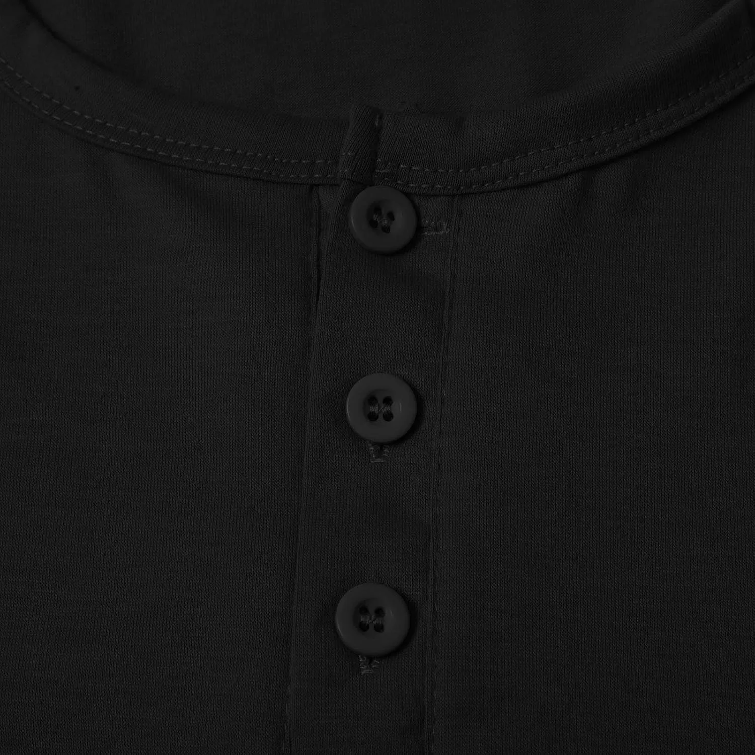 Henley Shirts for Men Casual Golf Polo Shirt with Pocket Fashion Short Sleeve 3 Buttons T-Shirt Classic Slim Fit Tops