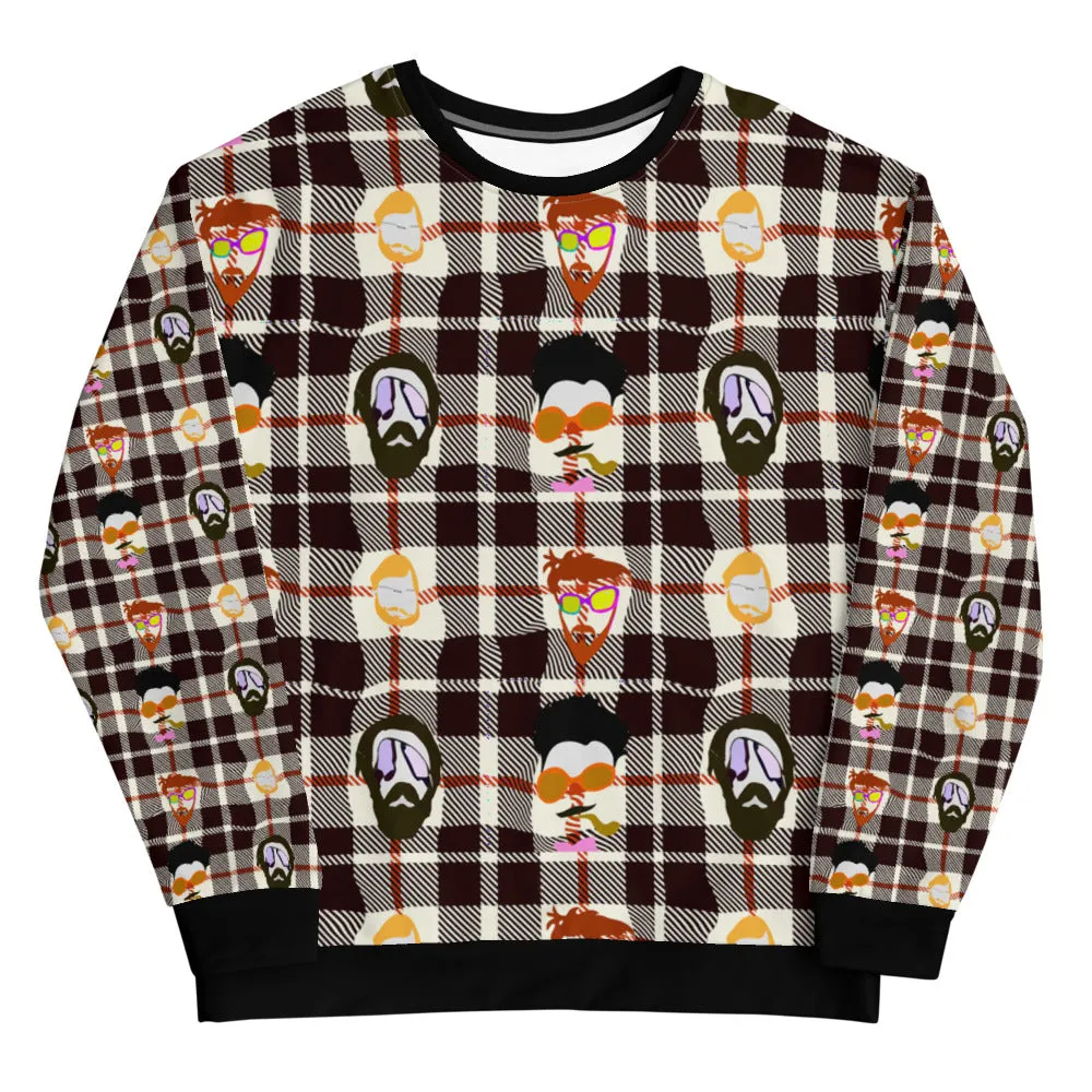 'Hipster Flannel' Unisex Sweatshirt