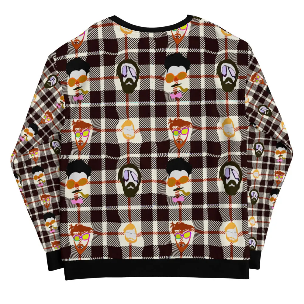 'Hipster Flannel' Unisex Sweatshirt