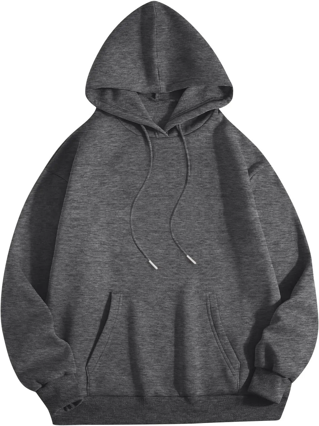Hoodies Aesthetic Thicc and Tired Shape Printed Christian Pullover Hoodie with Pocket Drop Shoulder Loose Fit Fall Winter