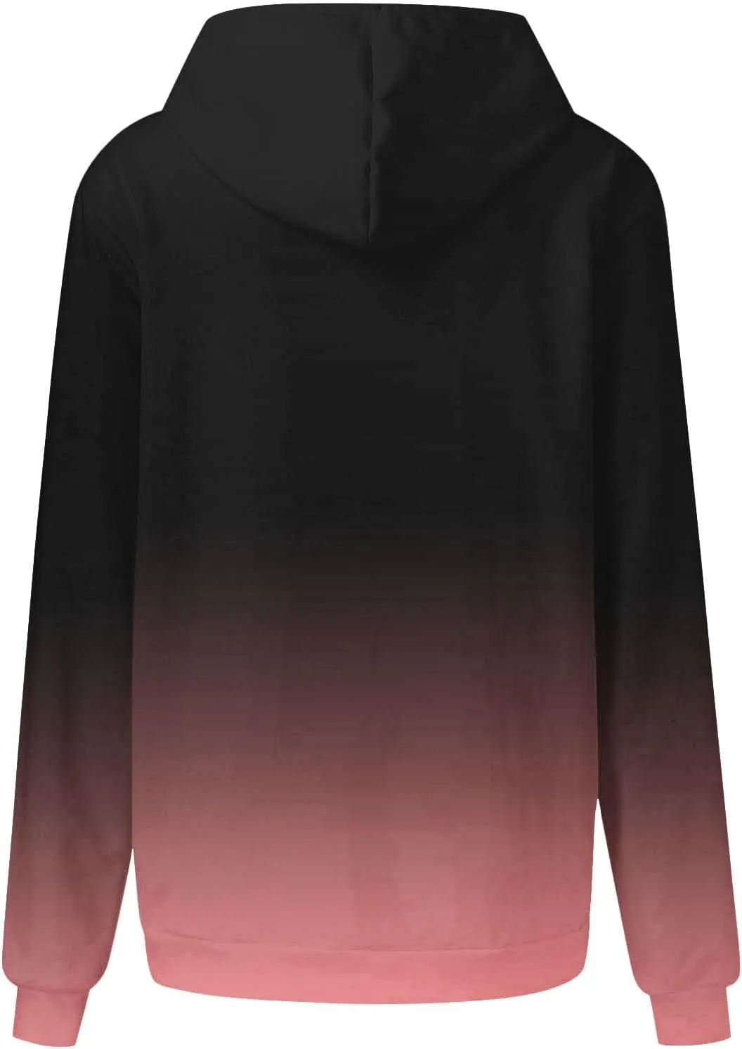 Hoodies For Women 2024 Causal Fall Fashion Oversized Hooded Sweatshirt Gradient Color Drawstring Pullover Hoodie