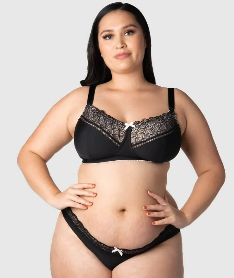 Hotmilk Show Off Nursing & Maternity Wire-Free Bra - Black