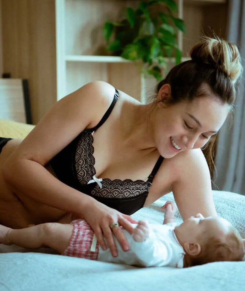 Hotmilk Show Off Nursing & Maternity Wire-Free Bra - Black