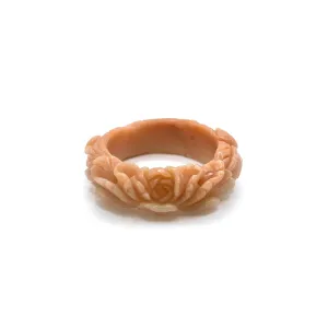 Jade Stone Bracelet | Padparadscha Peony Bracelet with Phoenix Design