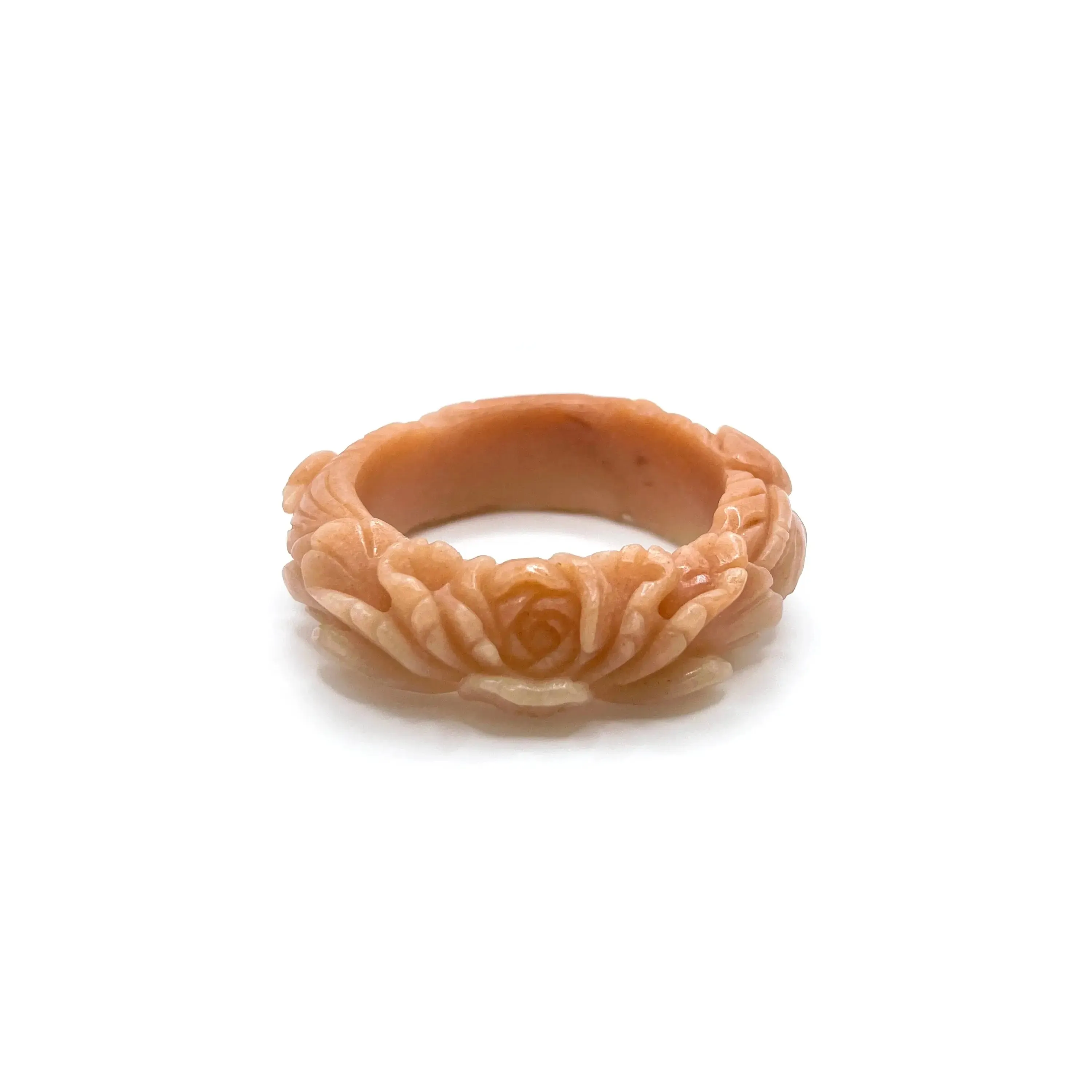 Jade Stone Bracelet | Padparadscha Peony Bracelet with Phoenix Design