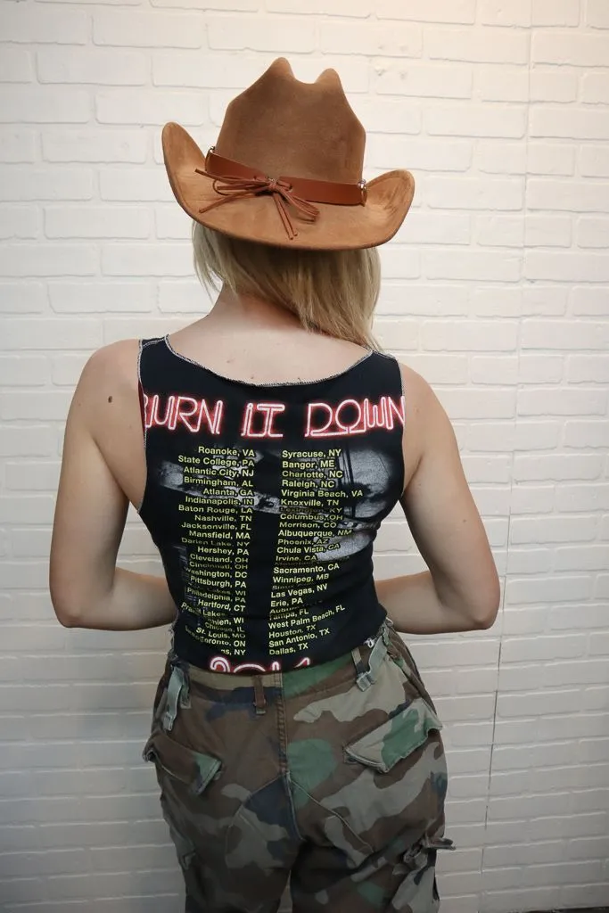 Jason Aldean Double Stitch Scoop Neck Crop