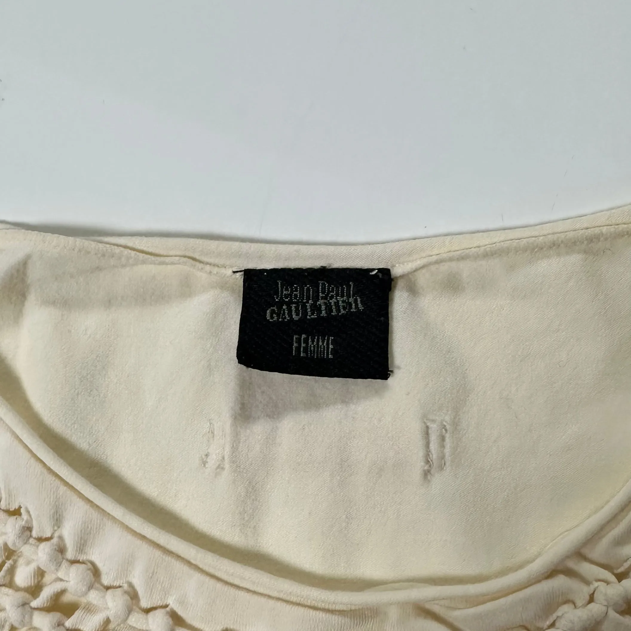 JEAN PAUL GAULTIER Spring Summer 2001 Braided T-Shirt