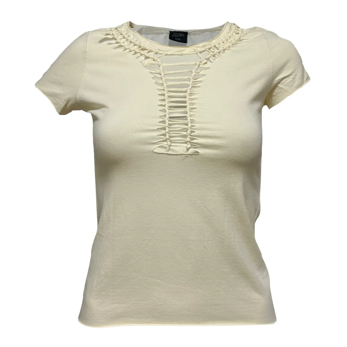 JEAN PAUL GAULTIER Spring Summer 2001 Braided T-Shirt