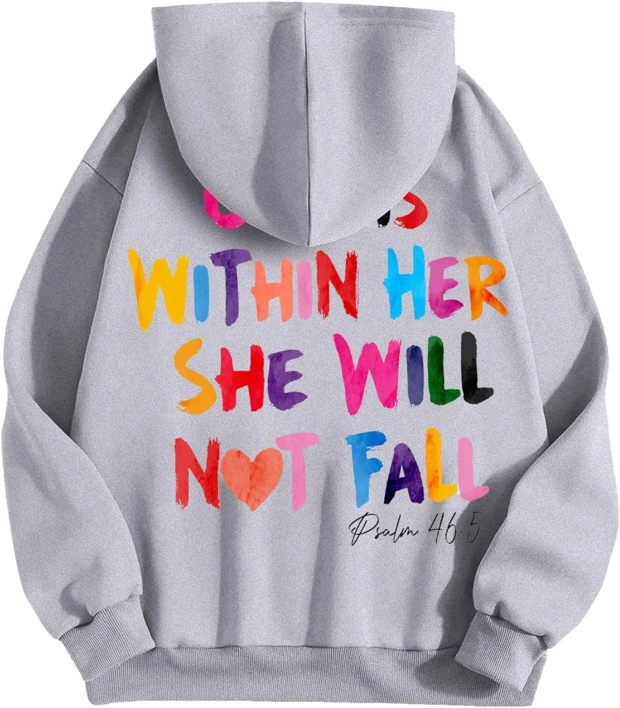 Jesus Christian Graphic Hoodies for Women Teen Girls Oversized Long Sleeve Trendy Casual Sweatshirts Y2K Weighted Pullover