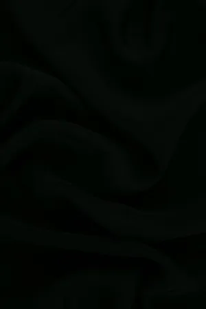 Jet Black Silk 4-Ply Crepe Fabric