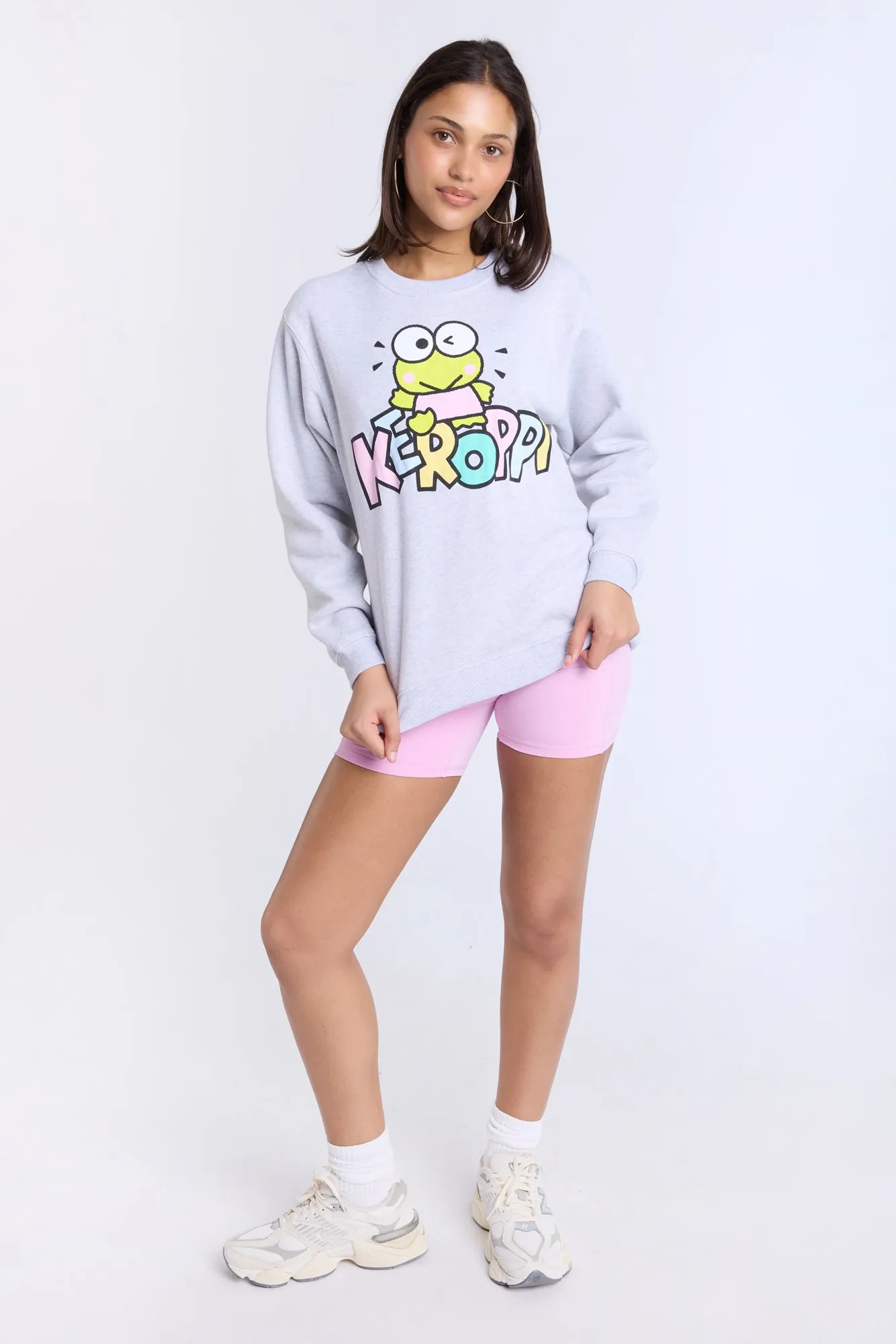 Keroppi Graphic Crew Neck Sweatshirt