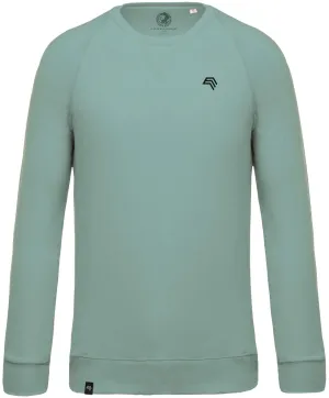 KRB K480 ― Unisex Raglan Sweatshirt mit Bio-Baumwolle - Blau Sage Grün