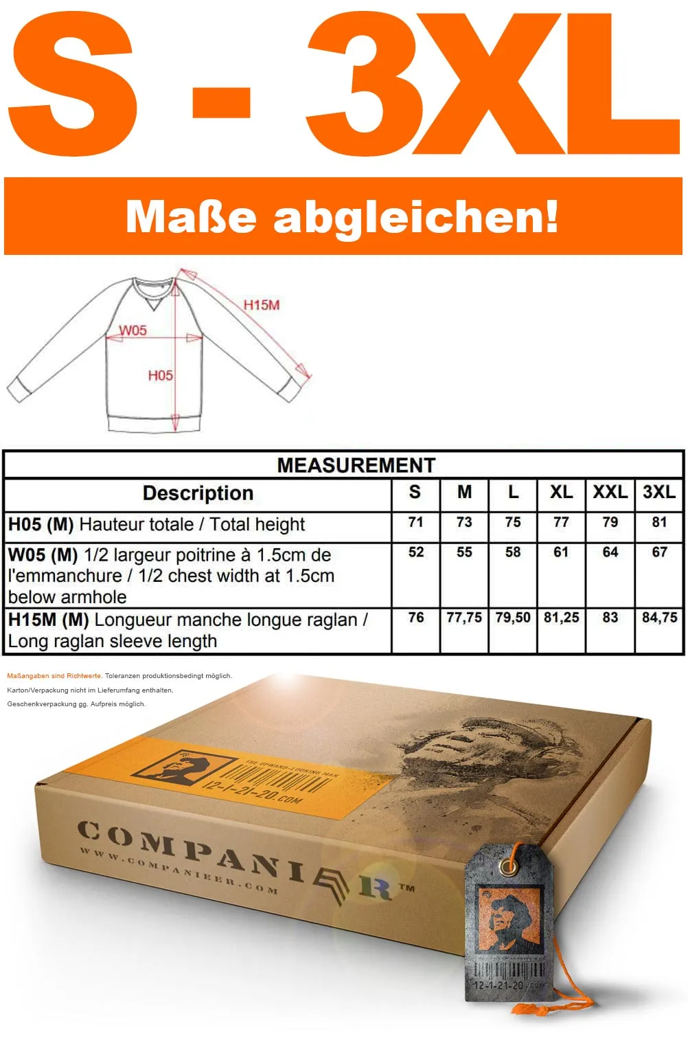 KRB K480 ― Unisex Raglan Sweatshirt mit Bio-Baumwolle - Blau Sage Grün