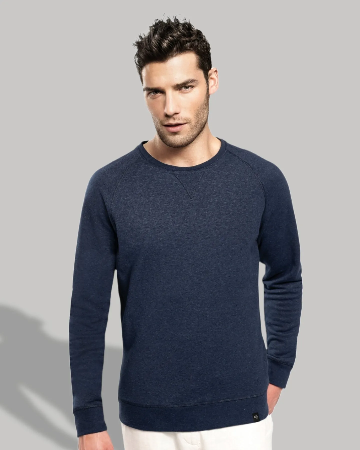 KRB K480 ― Unisex Raglan Sweatshirt mit Bio-Baumwolle - Blau Sage Grün