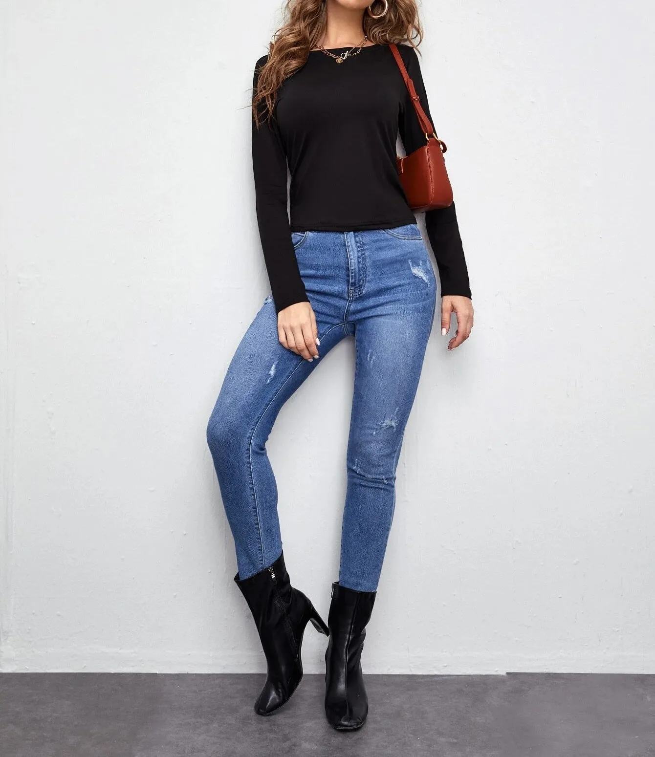 Lace-Up T-Shirt Women Hollow Open Back Long-Sleeved Yoga Wear Running Breathable Fitness Clothing Bottoming Blouse Long-Sleeve