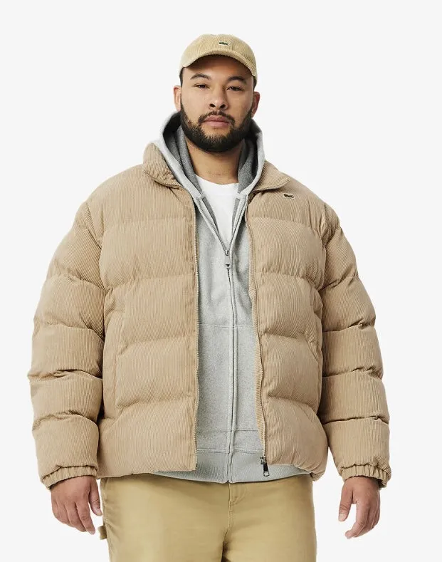 Lacoste Quilted Corduroy Puffed Jacket