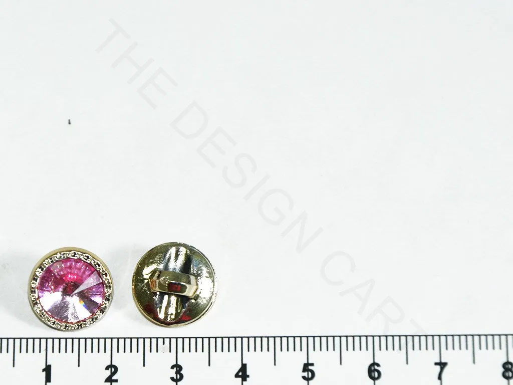 Light Pink Circular Acrylic Buttons