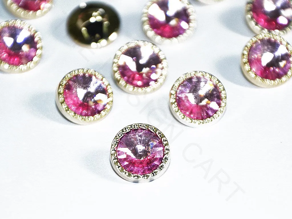 Light Pink Circular Acrylic Buttons