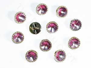 Light Pink Circular Acrylic Buttons