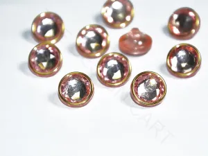 Light Pink Circular Stone Acrylic Buttons
