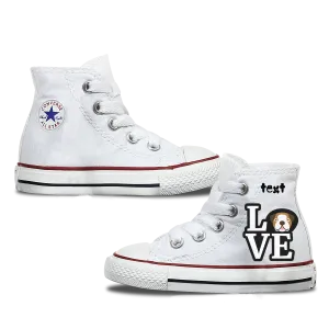 Love Bulldog Kids Personalised Converse