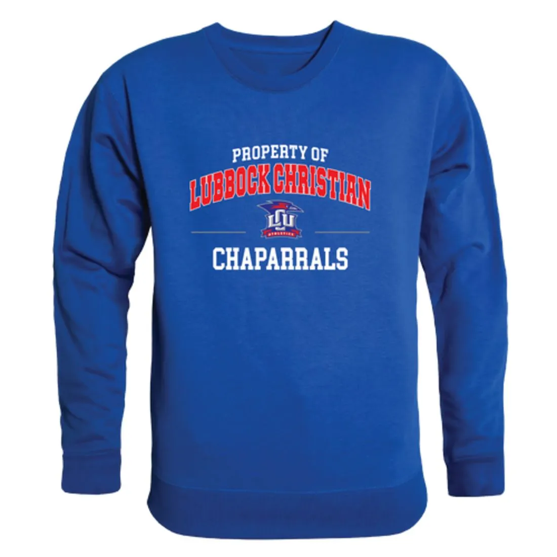 Lubbock Christian University Chaparral Property Fleece Crewneck Pullover Sweatshirt