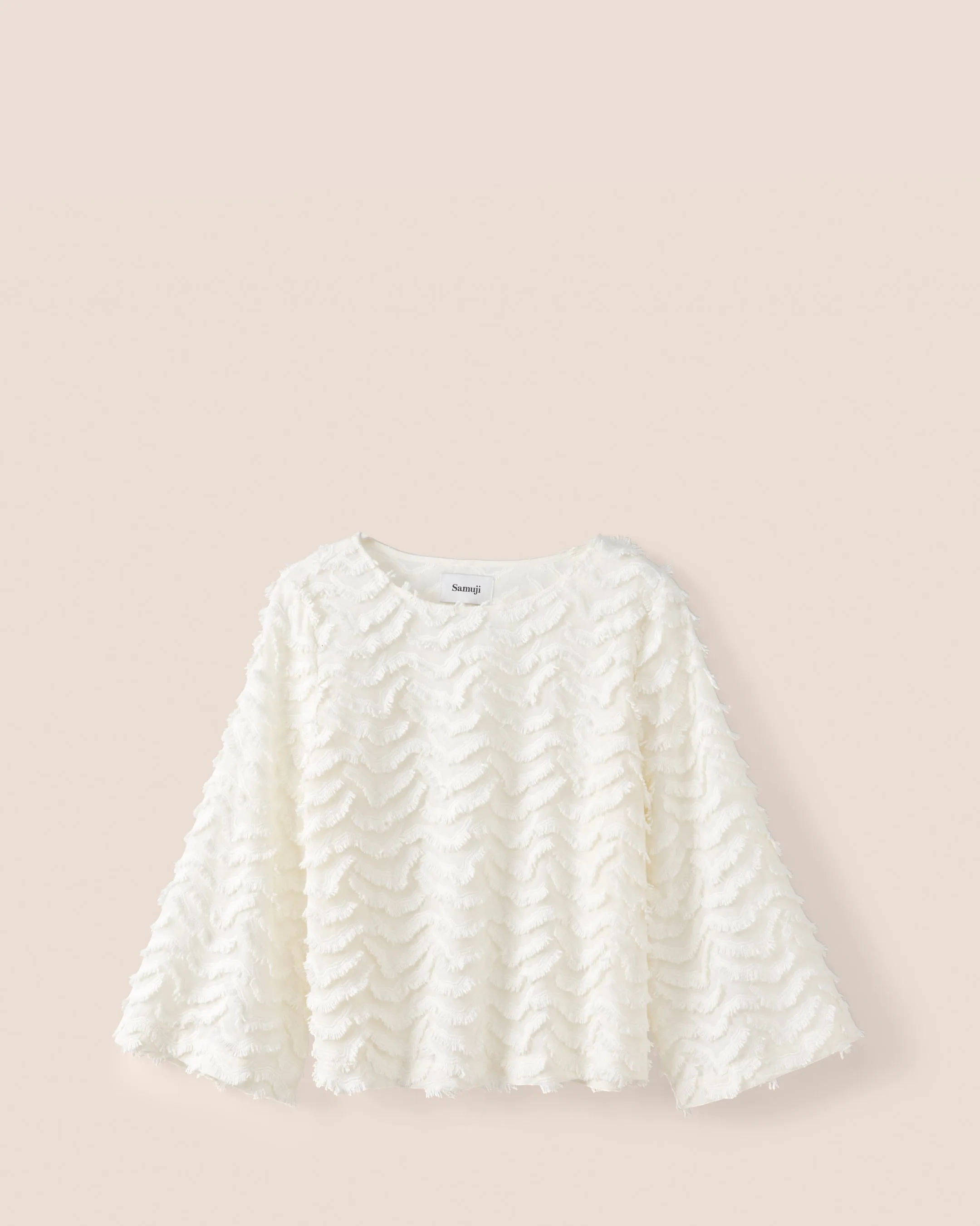 Luna Shirt Ricamo Ecru