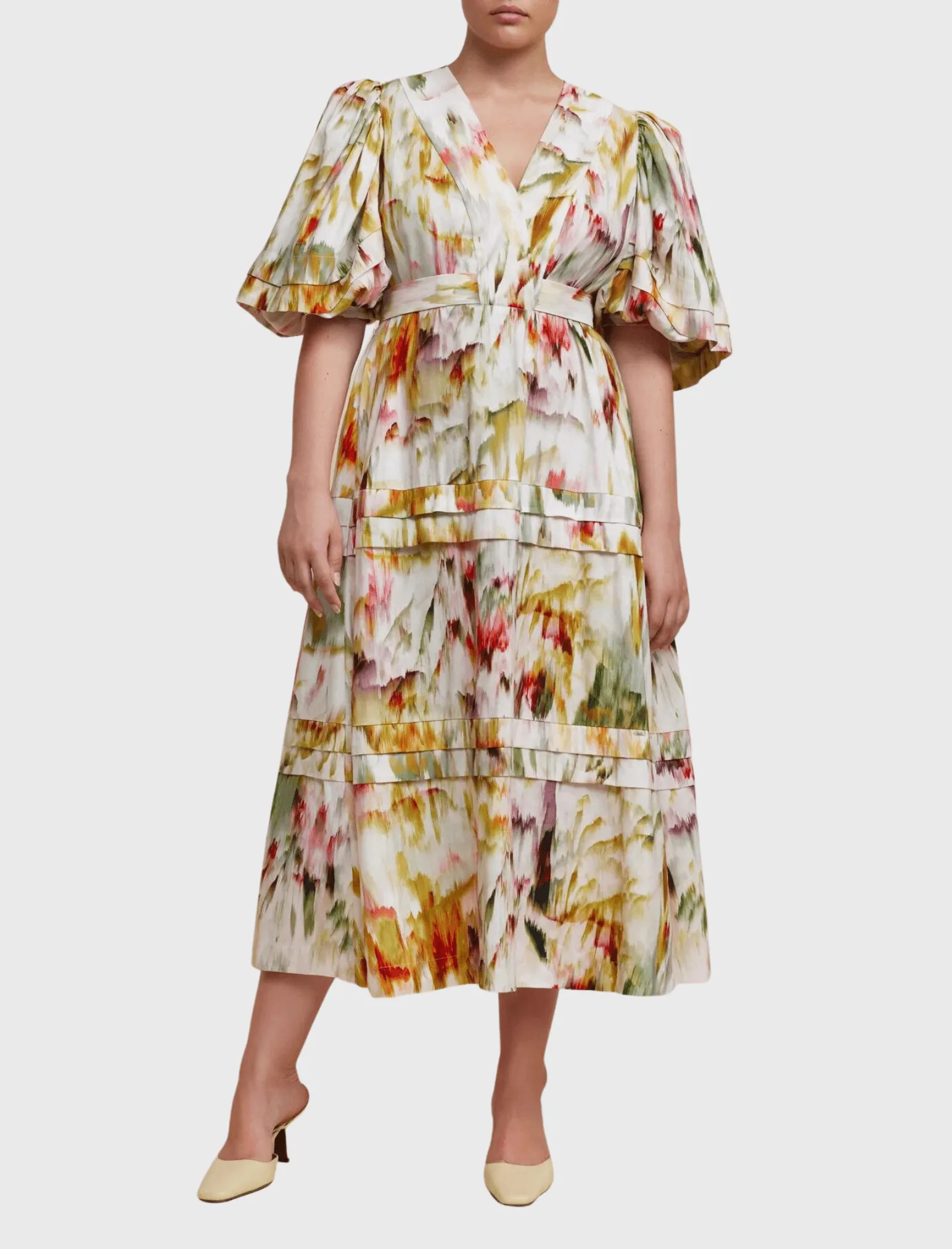 Marston Short Sleeved Midi Dress