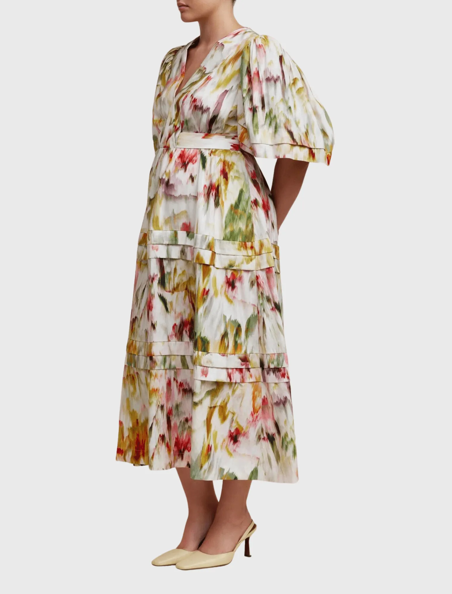 Marston Short Sleeved Midi Dress