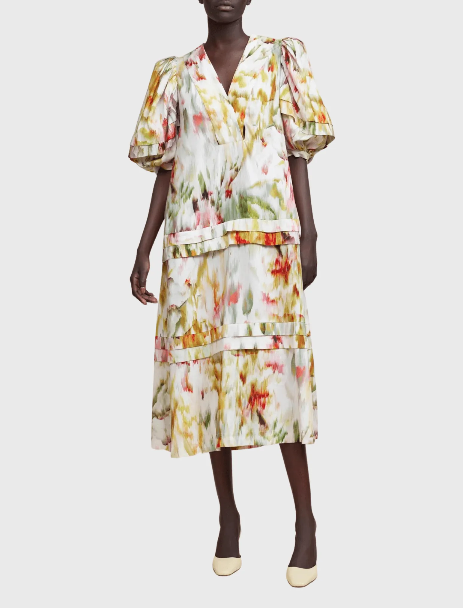 Marston Short Sleeved Midi Dress
