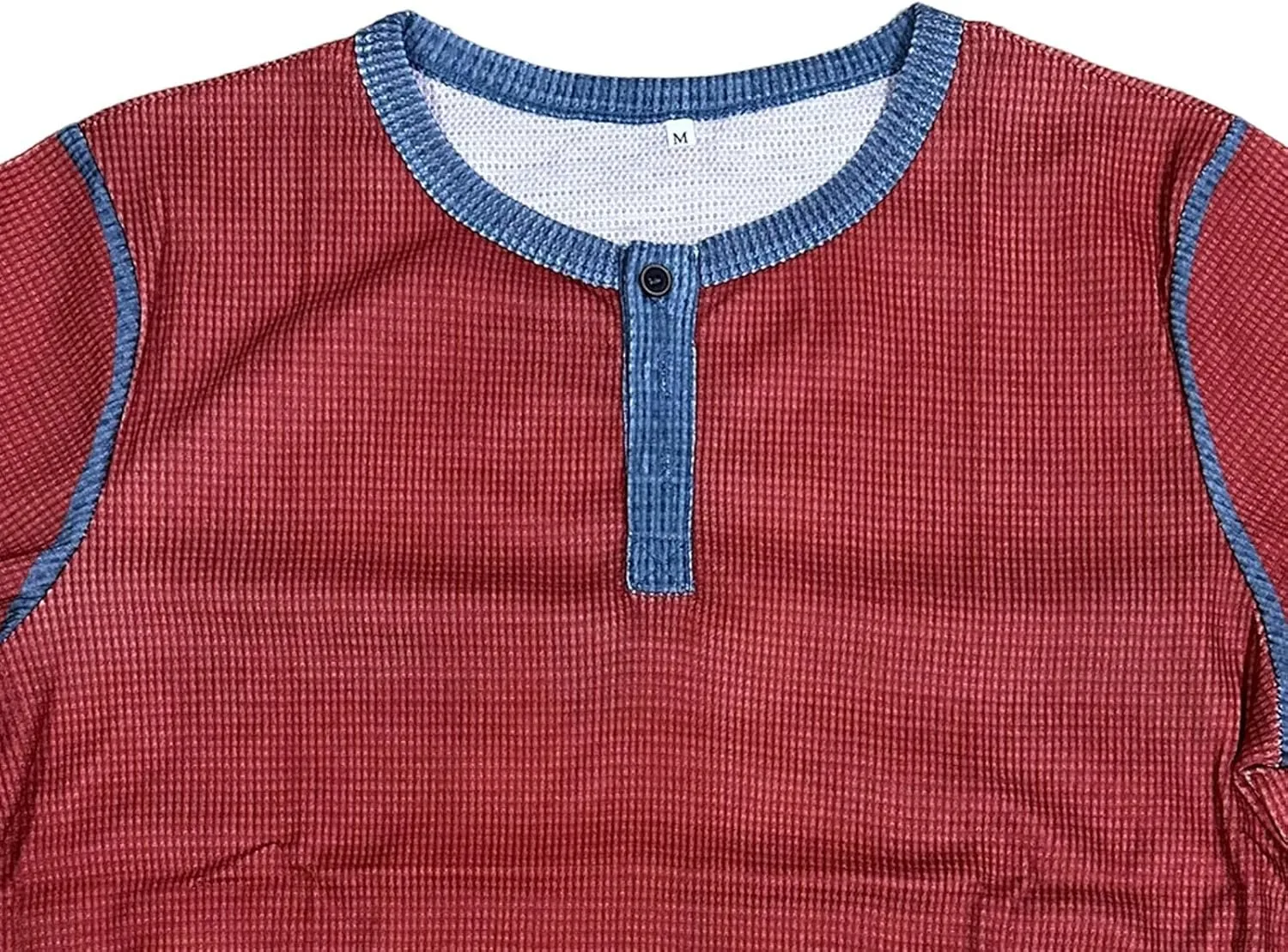 Mens Distressed Henley Shirts Short Sleeve Button Down V Neck T-Shirts Classic Golf Shirt Summer Slim Fit Casual Tops