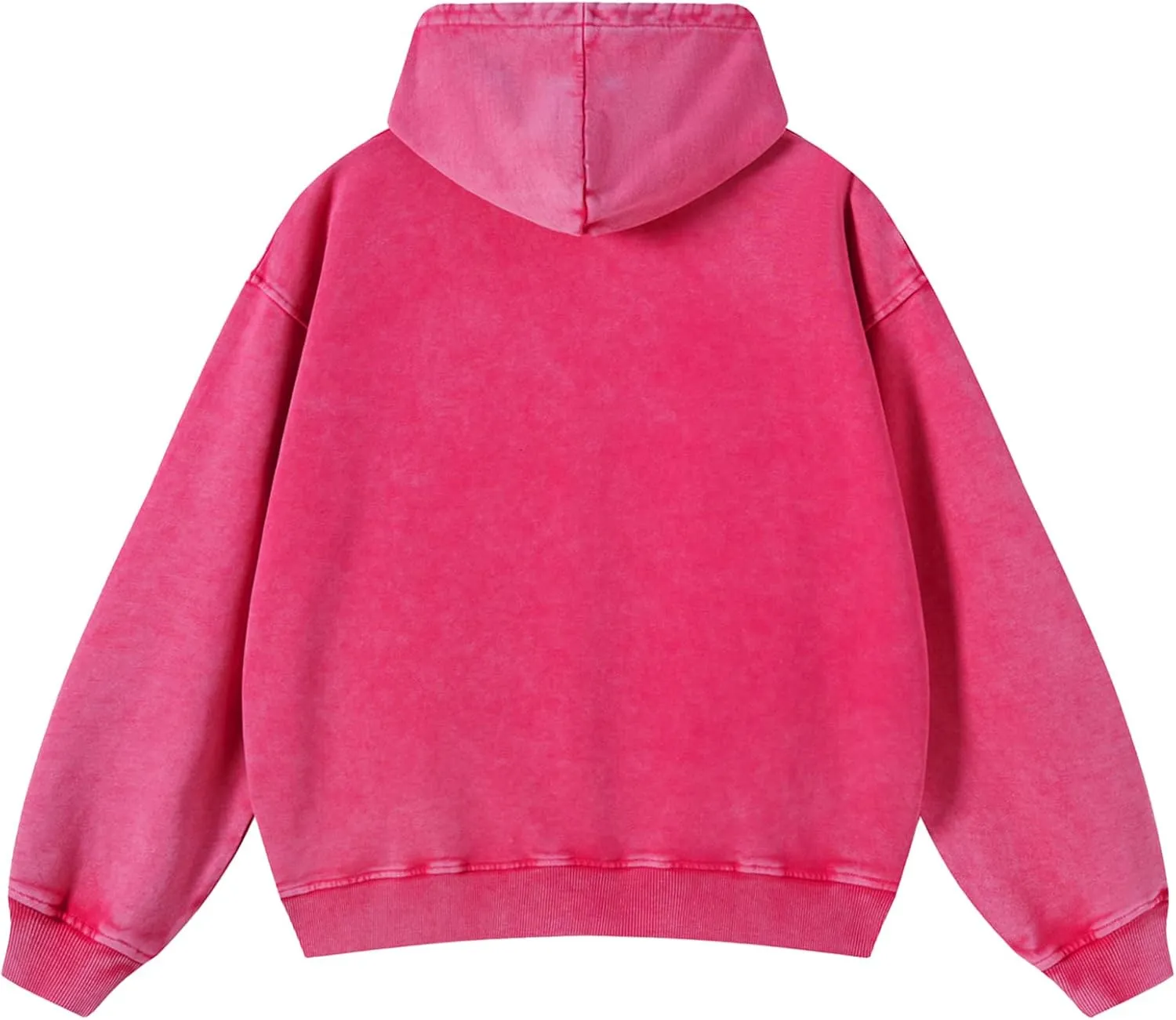 Mens Oversized Sweatshirt Zip Up Hoodie Solid Wash Old Craft Basic Jackets Unisex Heavyweight Casual Sweatshirts