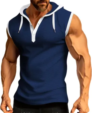Men's Vest Sleeveless Shirt Loose Casual Top