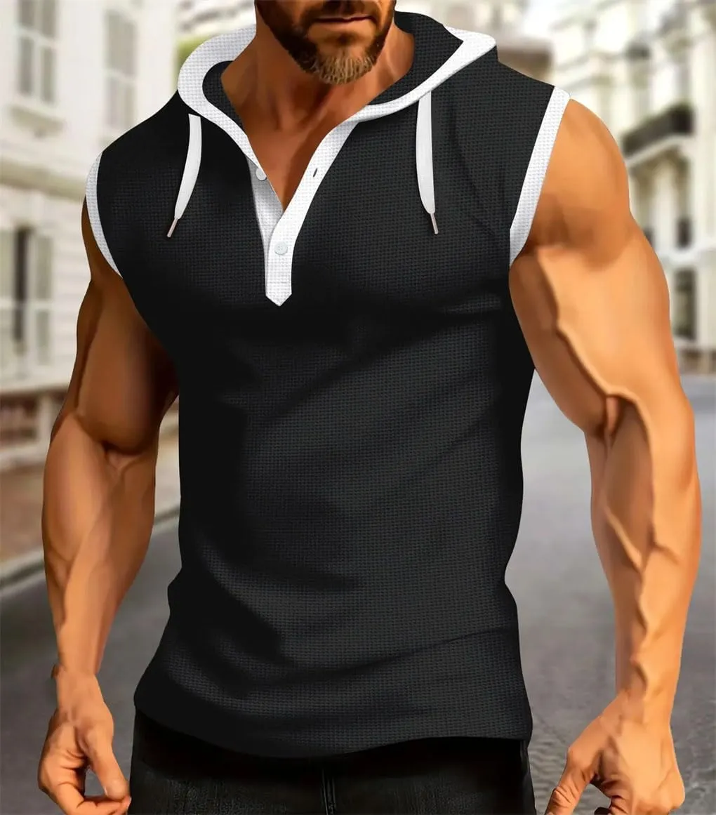 Men's Vest Sleeveless Shirt Loose Casual Top