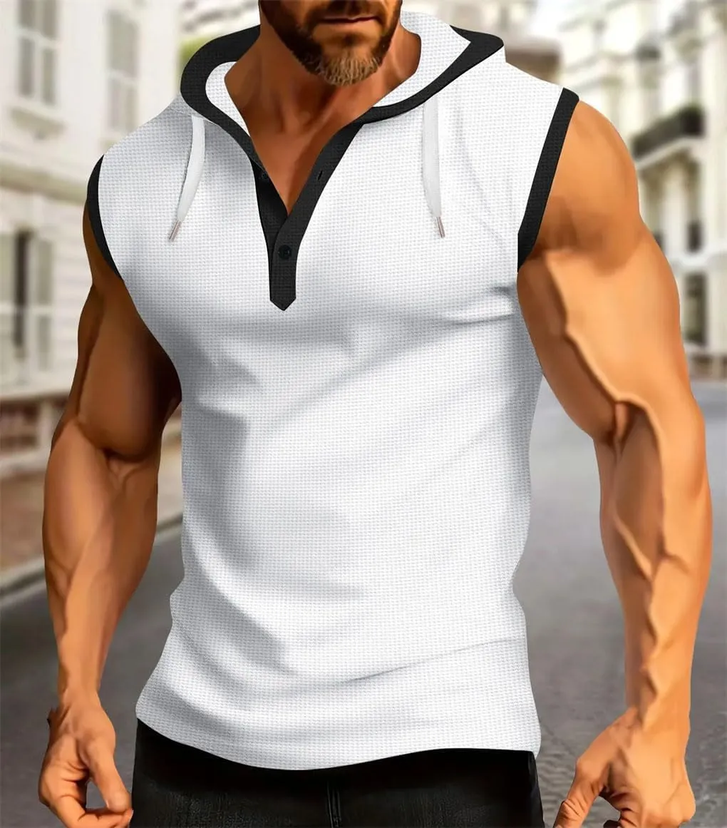 Men's Vest Sleeveless Shirt Loose Casual Top