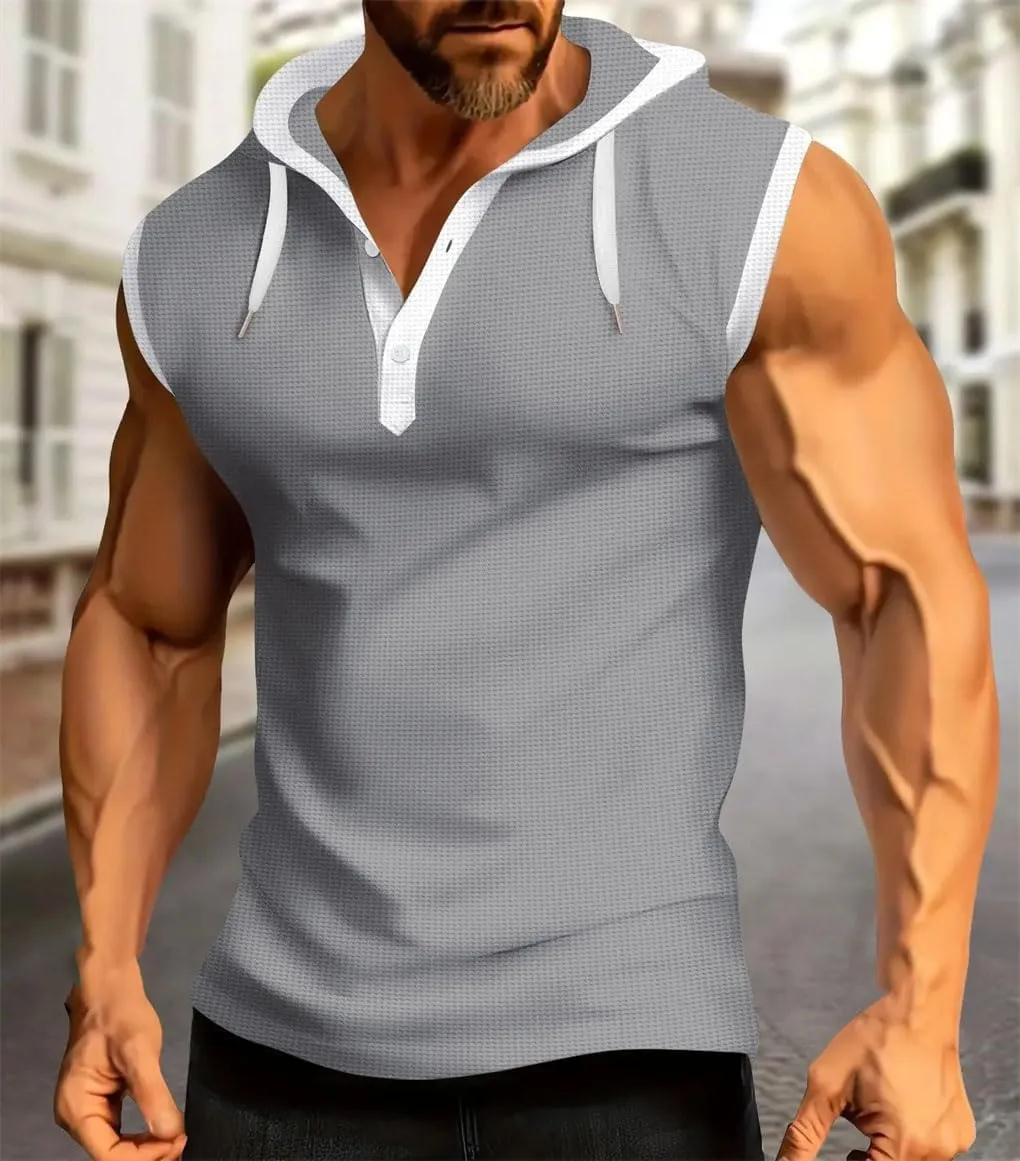Men's Vest Sleeveless Shirt Loose Casual Top